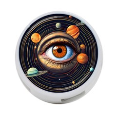 Eye Of The Universe (ai) 4-port Usb Hub (two Sides) by dflcprintsclothing