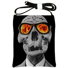 Gothic Elegance, Ironic Dark Art (ai) Shoulder Sling Bag by dflcprintsclothing