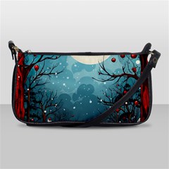 Christmas Frame Border Shoulder Clutch Bag by Apen