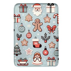 Christmas Cartoon Pattern Rectangular Glass Fridge Magnet (4 Pack) by Apen