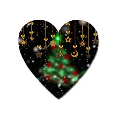 Christmas Star Jewellery Heart Magnet by anzea