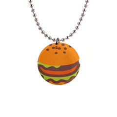 Hamburger 1  Button Necklace by anzea