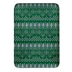 Christmas Knit Digital Rectangular Glass Fridge Magnet (4 Pack) by Mariart