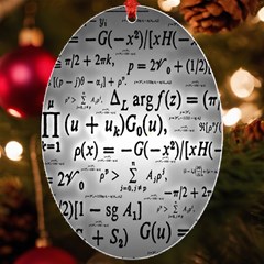 Math Formula Uv Print Acrylic Ornament Oval by Bedest