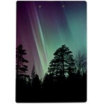 Silhouette Of Aurora Borealis A4 Acrylic Clipboard Back