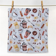 Coffee Mania Caffeine Face Towel by Bedest