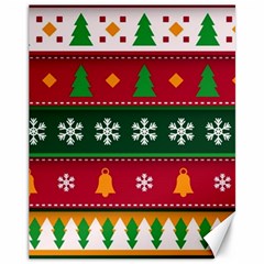 Christmas Time Pattern Christmas Ornament Canvas 11  X 14  by Bedest