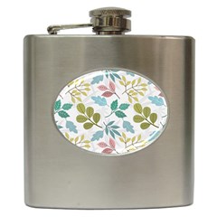 Leaf Seamless Pattern  Hip Flask (6 Oz) by Safari