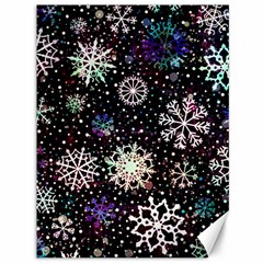 Shiny Winter Snowflake Abstract Christmas Cold Crystal December Canvas 36  X 48  by Bedest