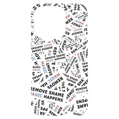 Embrace The Magic Inspirational Phrase Pattern Iphone 14 Pro Black Uv Print Case by dflcprintsclothing