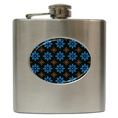 Flower Pattern Flora Floral Seamless Hip Flask (6 Oz) by Salmanaz77