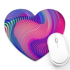 Swirl Twirl Design Pattern Purple Heart Mousepad by Salmanaz77