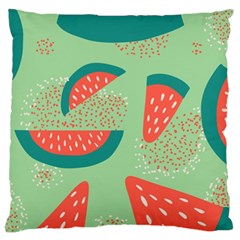 Watermelon Dots Summer Pattern Large Cushion Case (one Side) by Bedest