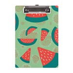 Watermelon Dots Summer Pattern A5 Acrylic Clipboard Front