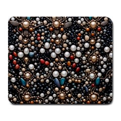 Pearls And Stones Large Mousepad by dedoma