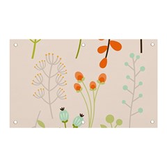 Boho Pattern Berries Flowers Nature Banner And Sign 5  X 3  by Bedest