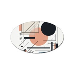 Abstract Architecture Sticker (oval) by Bedest