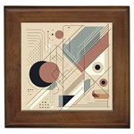 Boho Abstract Architecture Framed Tile Front