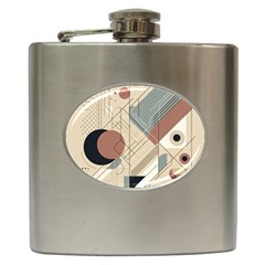 Boho Abstract Architecture Hip Flask (6 Oz) by Bedest