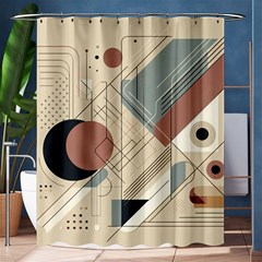 Boho Abstract Architecture Shower Curtain 60  X 72  (medium)  by Bedest