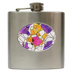 Architecture Glass Abstract Pattern Hip Flask (6 Oz) by Bedest