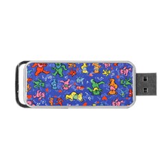 Grateful Dead Dancing Bears Pattern Portable Usb Flash (two Sides) by Salmanaz77