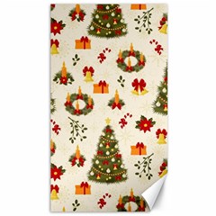 Christmas Pattern, Pattern, Christmas, Trees Canvas 40  X 72  by kyorashop23