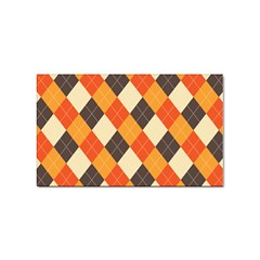 Halloween Argyle Pattern  Sticker Rectangular (10 Pack) by Safari