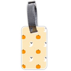 Pumpkin And Boo Crew Halloween  Luggage Tag (two Sides) by Safari