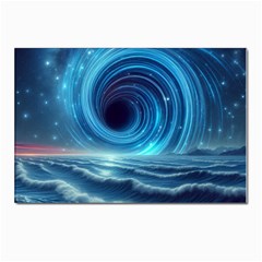 Astral Waveform Fantasy Postcard 4 x 6  (pkg Of 10) by Grandong