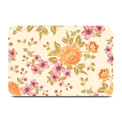 Peony Flower Pattern Background Plate Mats by Grandong