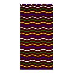 Multicolor Wave Pattern Shower Curtain 36  X 72  (stall)  by ytdream