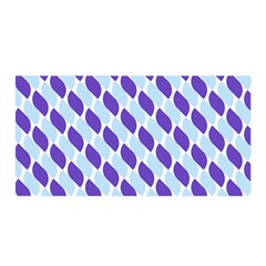 White Blue Pattern Satin Wrap 35  X 70  by ytdream