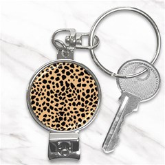 Leopard Skin Pattern Nail Clippers Key Chain by Bedest