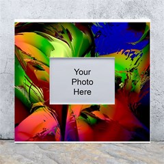 Splash White Wall Photo Frame 5  X 7  by geonetique