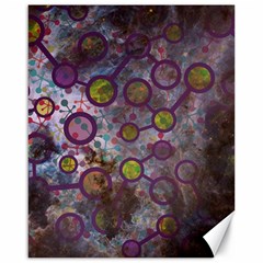 Abstract Molecular Space Art Canvas 16  X 20  by ExtraGoodSauce