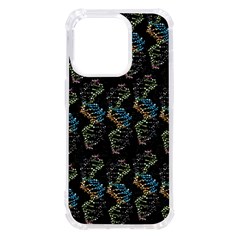 Multicolored Dna Strand Art Iphone 14 Pro Tpu Uv Print Case by ExtraGoodSauce