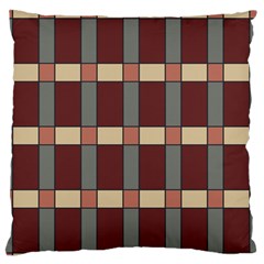 Modern Art Geometric Pattern In Red Hues Standard Premium Plush Fleece Cushion Case (one Side) by ExtraGoodSauce