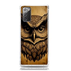 Owl Face Samsung Galaxy Note 20 Tpu Uv Case by linceazul