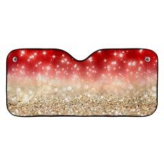 Abstract, Christmas, Glittery, Gold, Red Car Windshield by kyorashop23