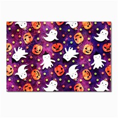 Fun Halloween Ghosts, Adoxali, Fun, Halloween Postcard 4 x 6  (pkg Of 10) by kyorashop23