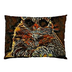 Cats Are Cooler Cat In Glasses Pillow Case (two Sides) by ConteMonfrey