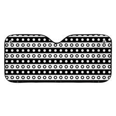 Black And White Circles Pattern Car Windshield Sunshade by ytdream