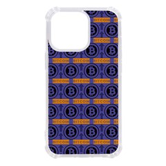 Bitcoin Logo Pattern Iphone 13 Pro Tpu Uv Print Case by ExtraGoodSauce