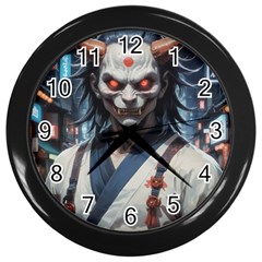 Demon Samurai Wall Clock (black) by AwesomeSauce