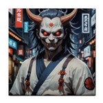 Demon Samurai Face Towel Front