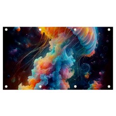 Cosmic Jellyfish Artwork Banner And Sign 7  X 4  by ExtraAwesomeSauce