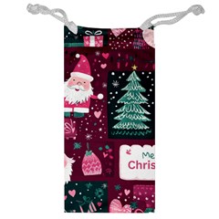 Christmas Santa Claus Jewelry Bag by Posterlux