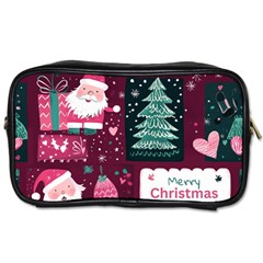 Christmas Santa Claus Toiletries Bag (two Sides) by Posterlux