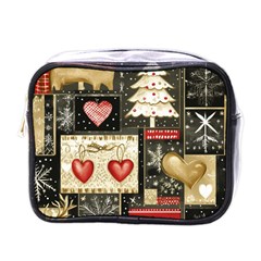 Christmas Reindeer Mini Toiletries Bag (one Side) by Posterlux